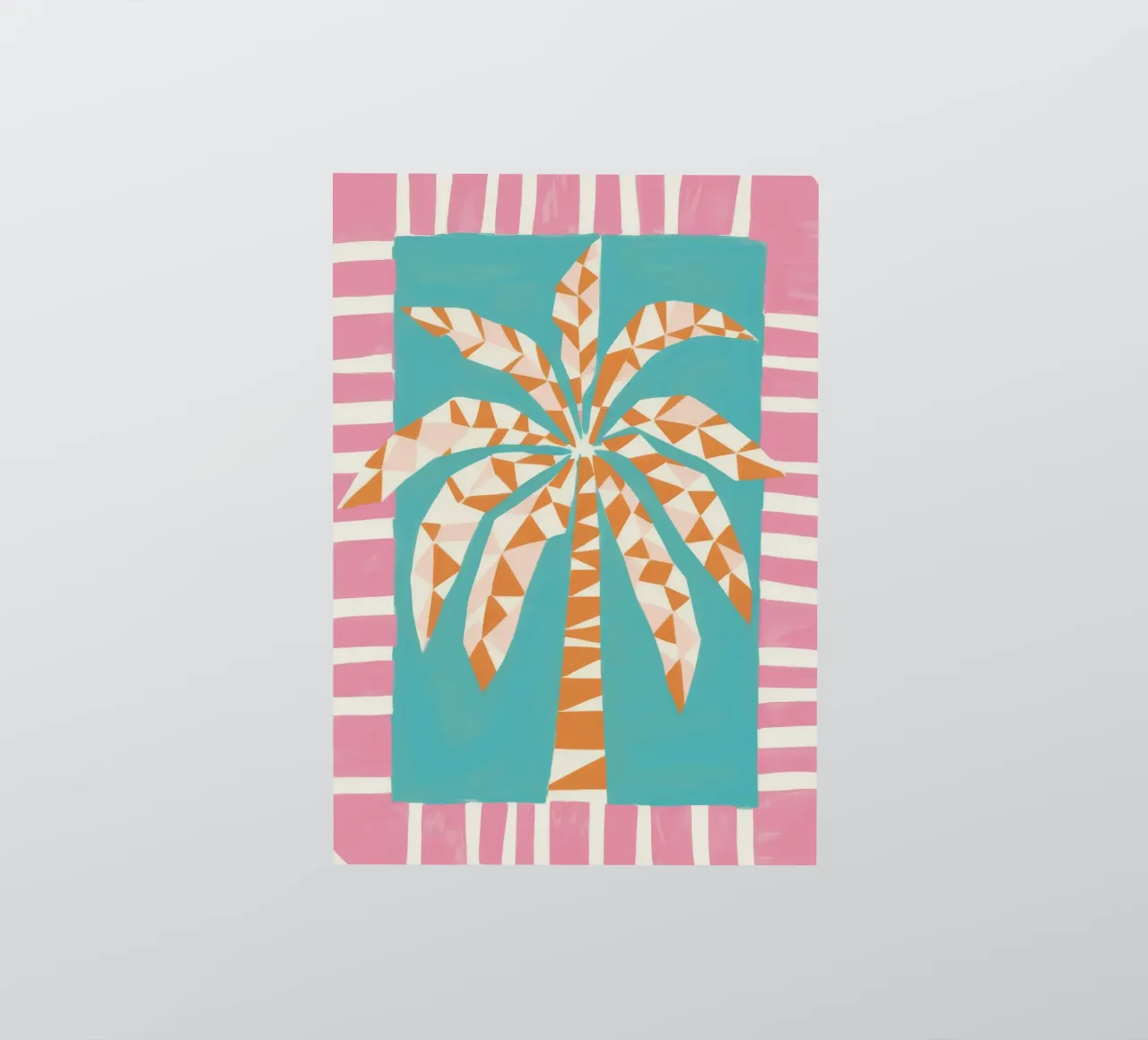 Palm Stripe Sunset pegatina de Lumie Layers