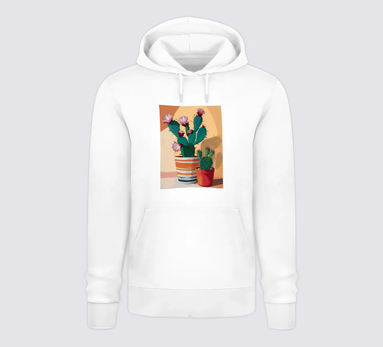 Duo di fiori di cactus felpa con cappuccio da Lumie Layers