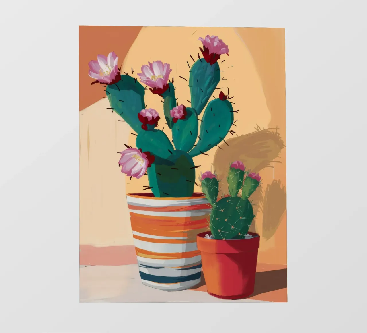 Duo di fiori di cactus telo in pvc da Lumie Layers