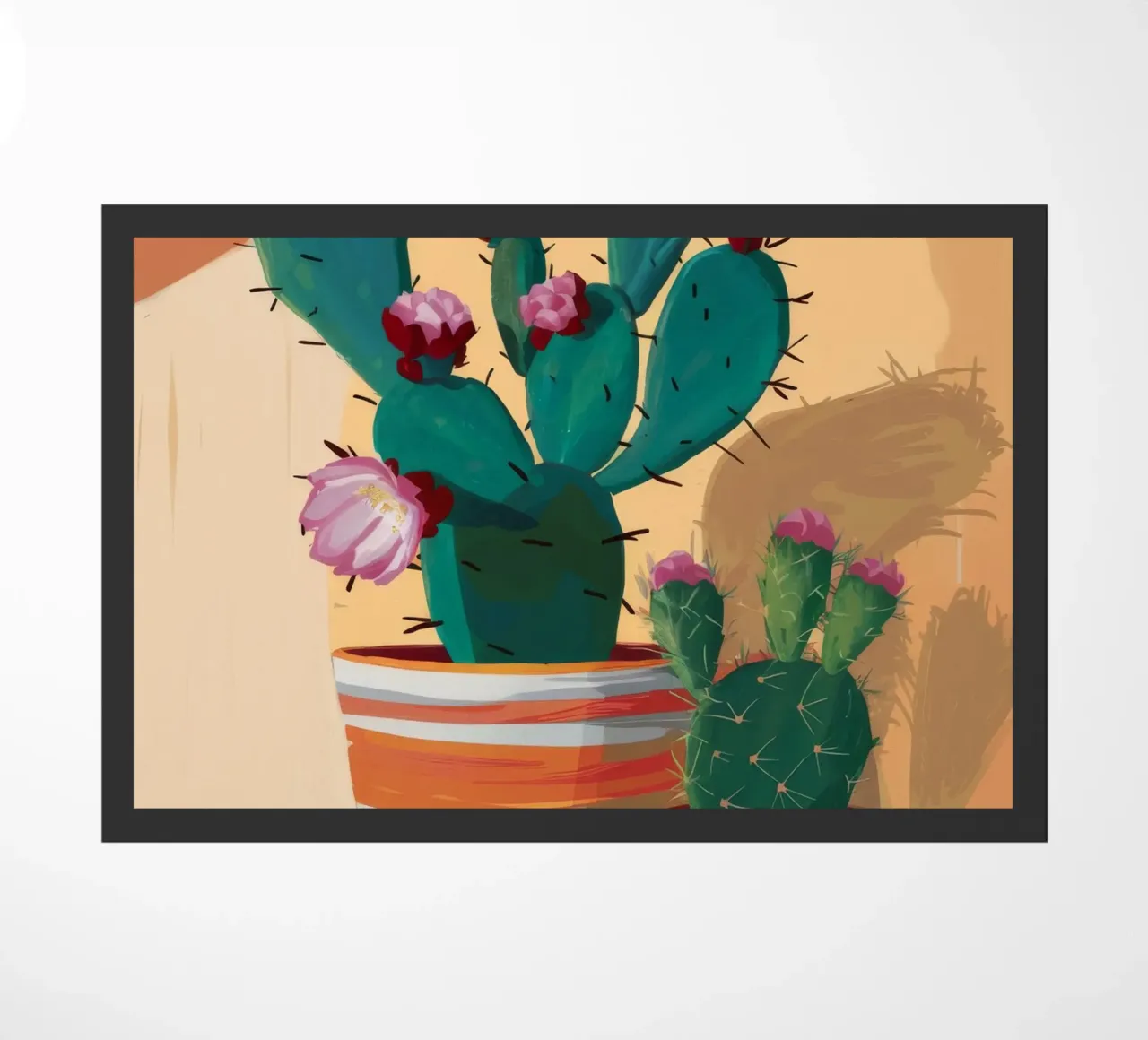 Duo di fiori di cactus zerbino da Lumie Layers