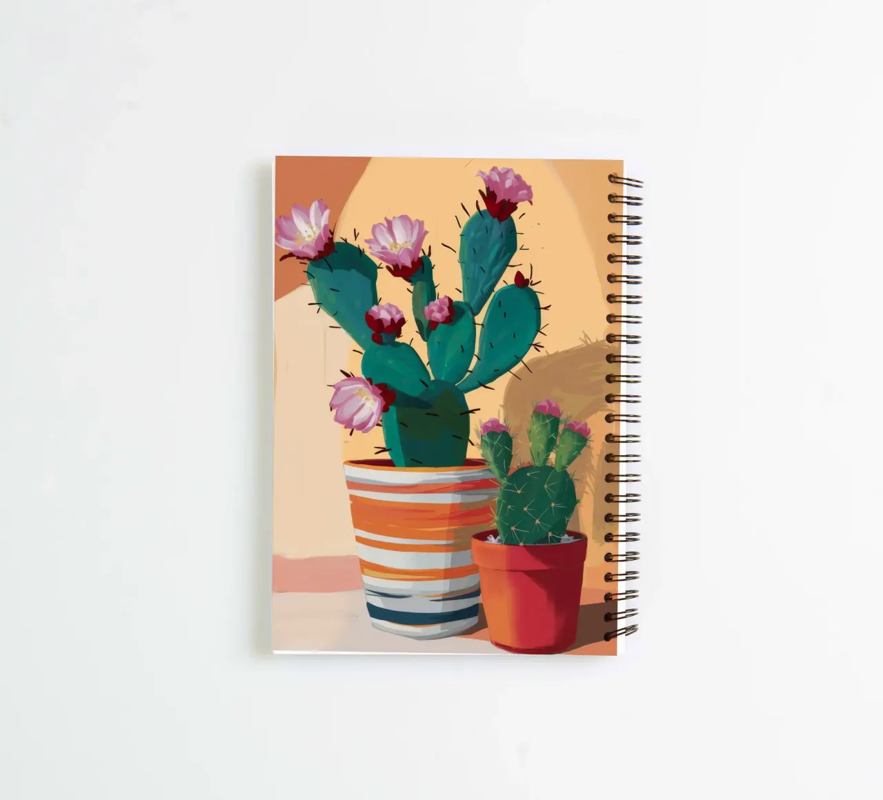 Cactus Bloom Duo spiral notebook by Lumie Layers