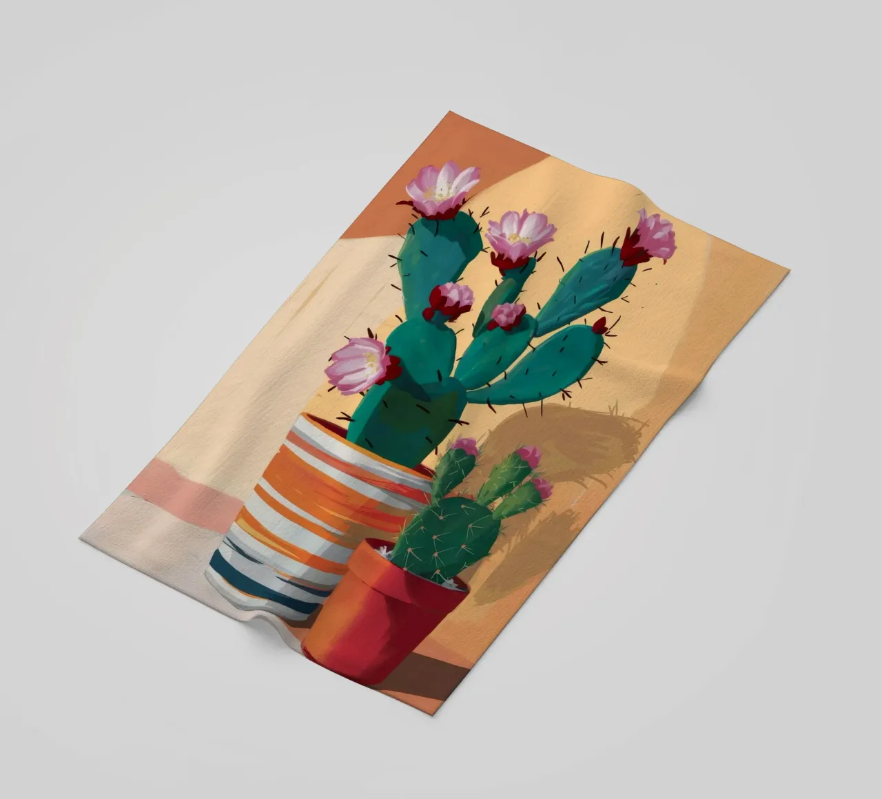 Duo di fiori di cactus telo mare da Lumie Layers