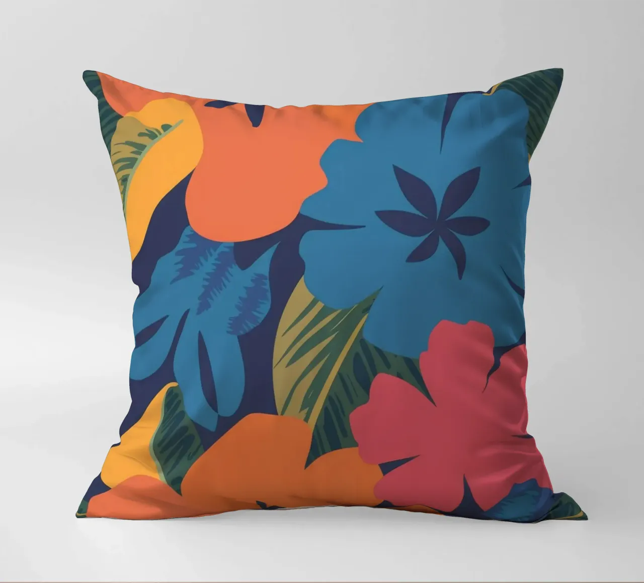 Tropical Floral Burst decorative cushion by Lumie Layers