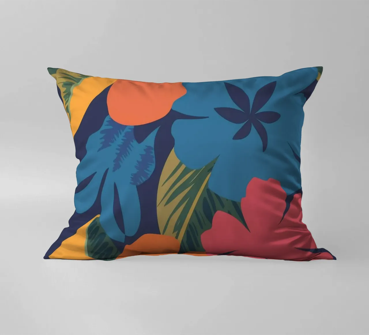 Tropical Floral Burst decorative cushion by Lumie Layers