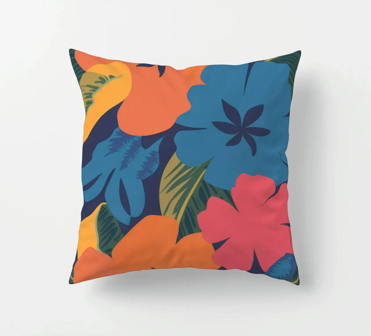 Tropical Floral Burst decorative cushion by Lumie Layers