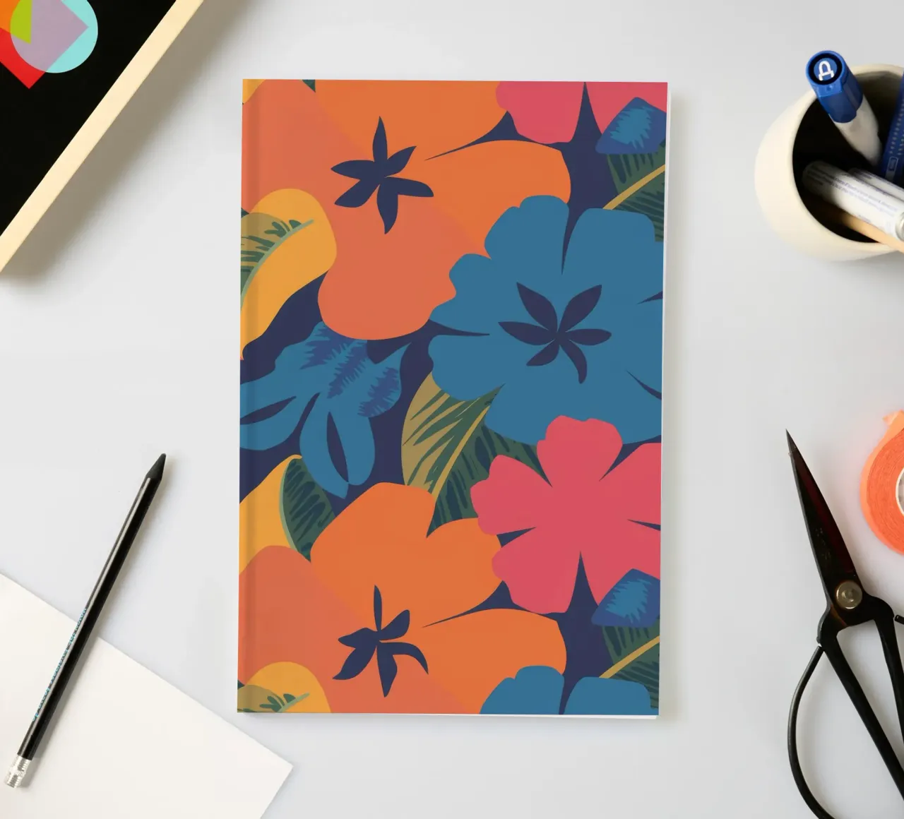 Tropical Floral Burst notebook by Lumie Layers