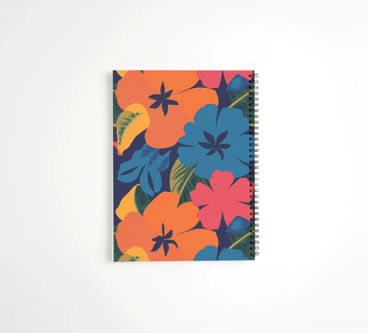 Tropical Floral Burst spiral notebook by Lumie Layers