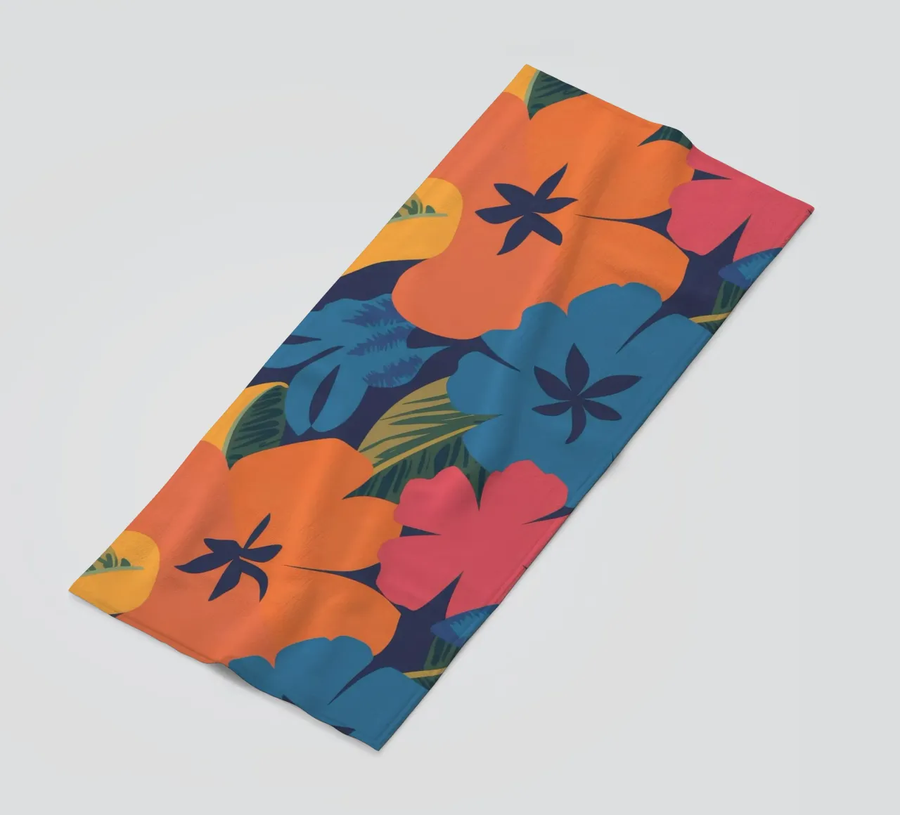 Esplosione floreale tropicale telo mare da Lumie Layers
