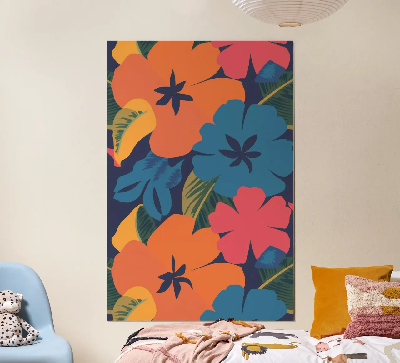Tropical Floral Burst hahnemühle by Lumie Layers
