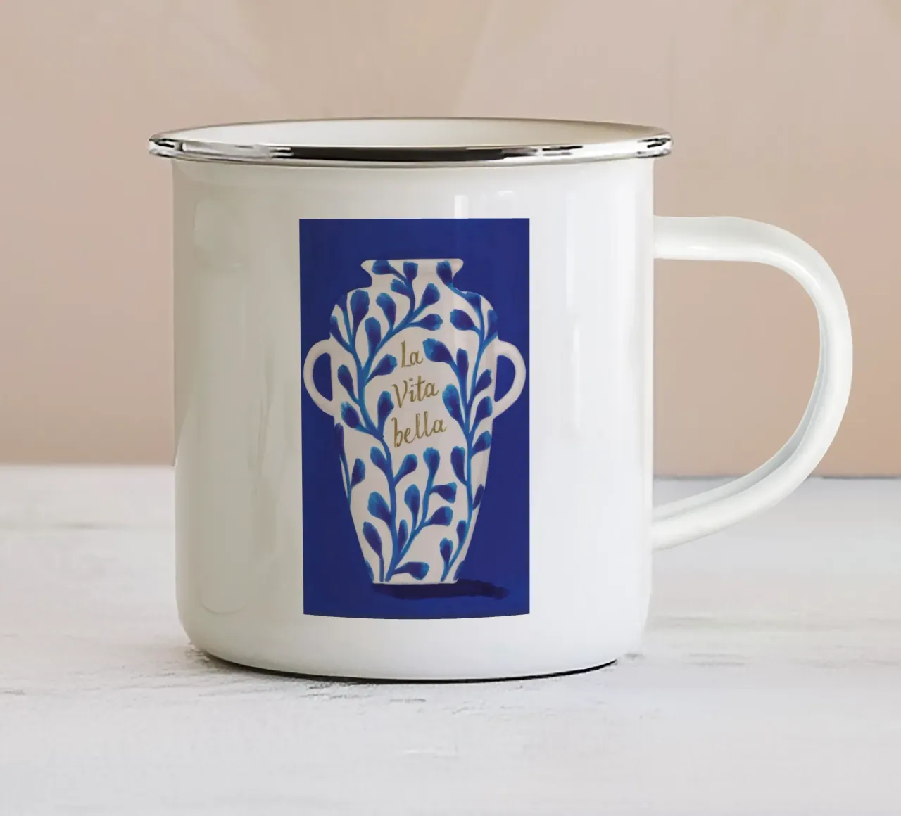 Vita Bella Vase tazza in smalto da Lumie Layers