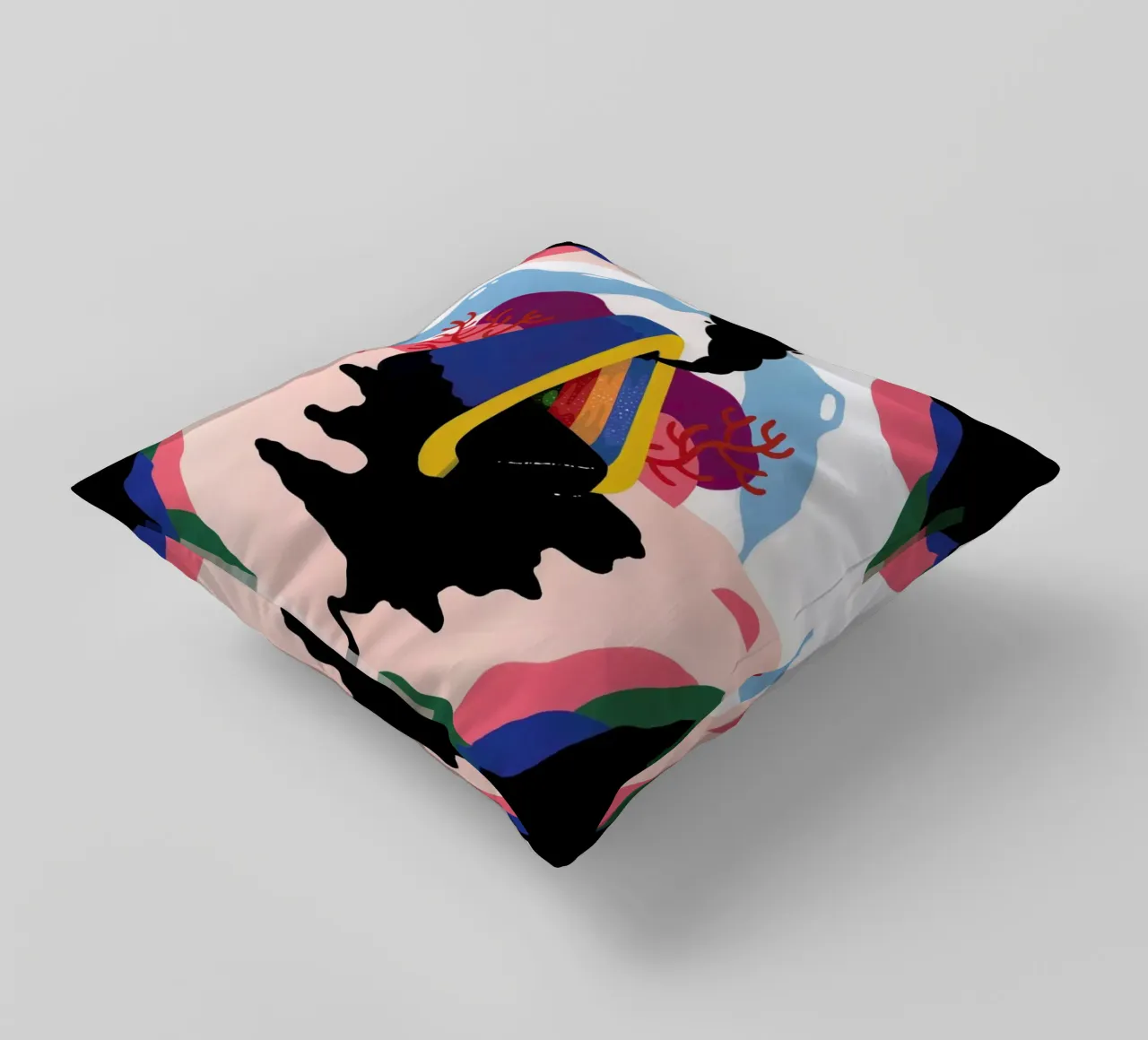 Untitled Painting coussin de Famous When Dead