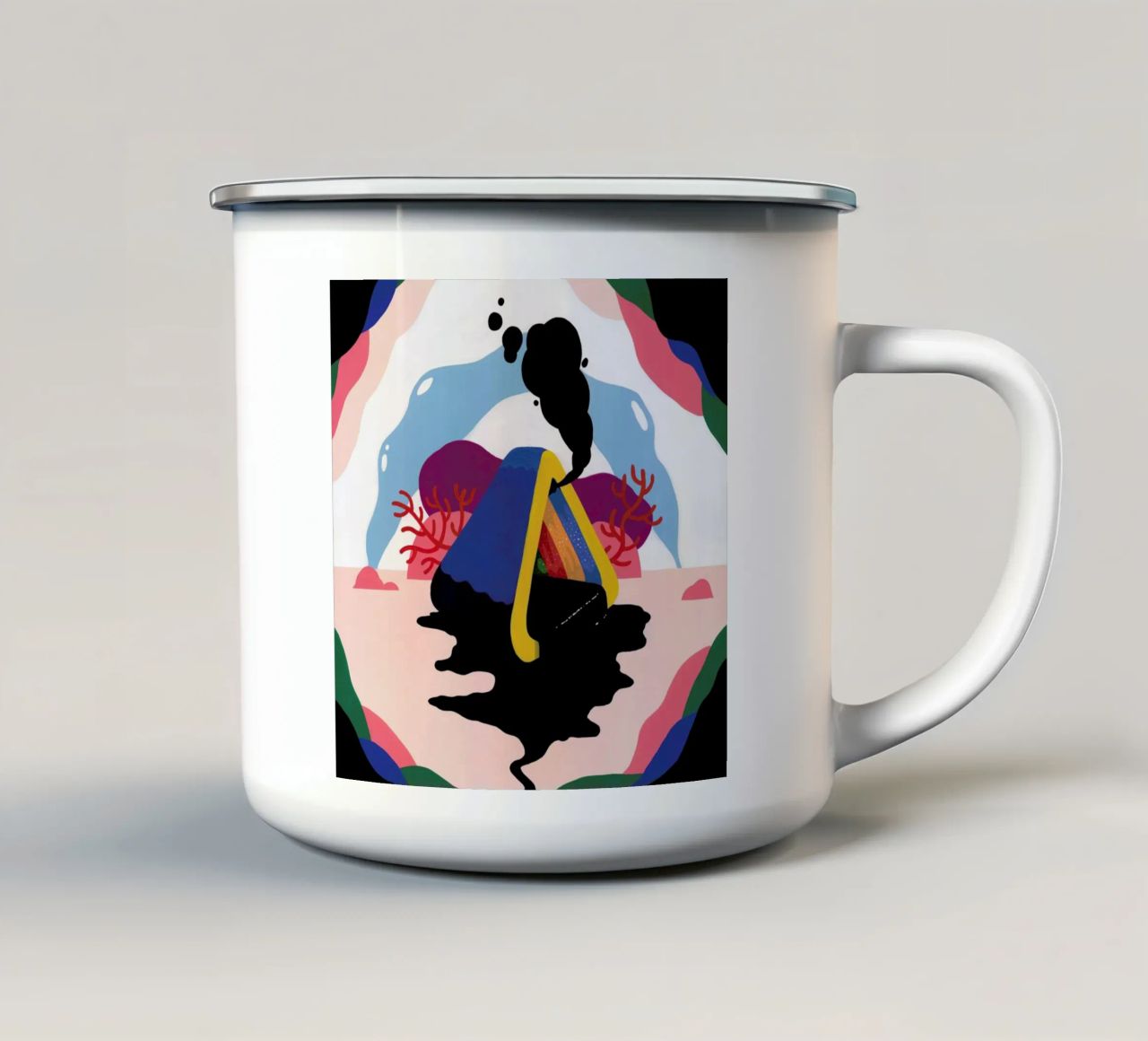 Untitled Painting tazza in smalto da Famous When Dead