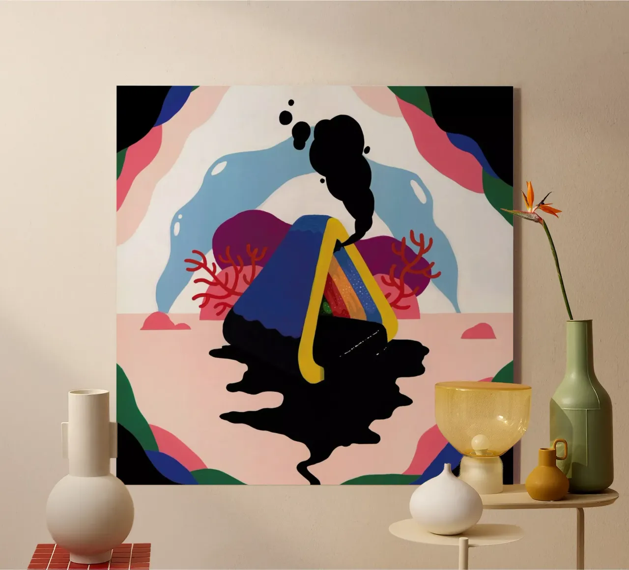 Untitled Painting plexiglas de Famous When Dead
