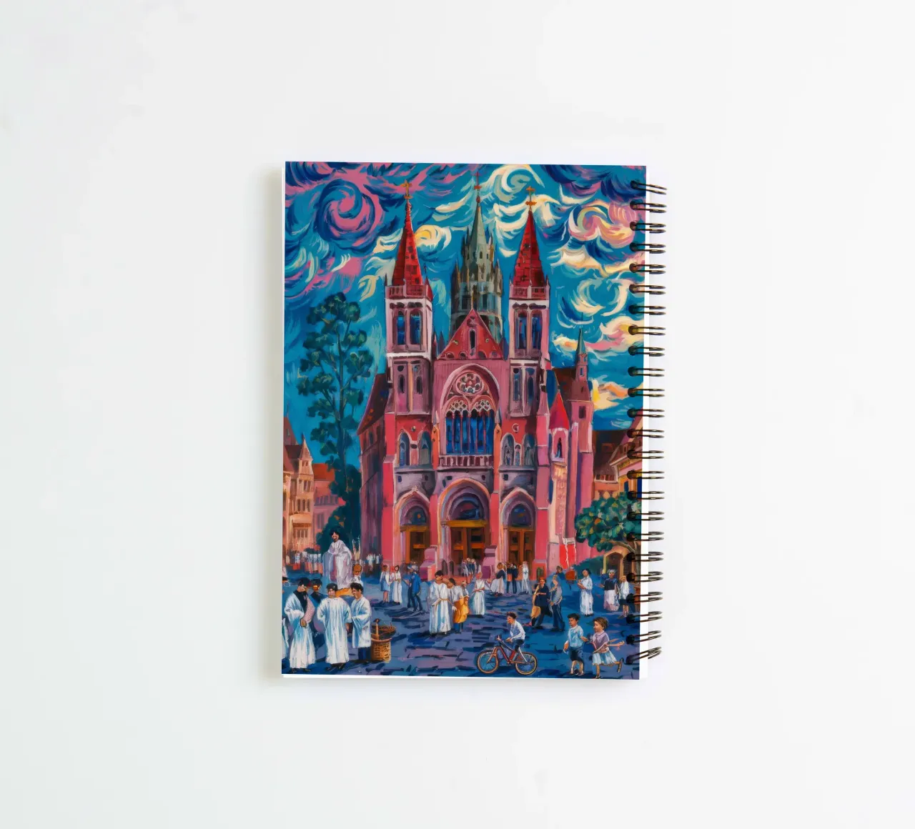 Gothic Procession Illumination spiral notebook by Lush Essence