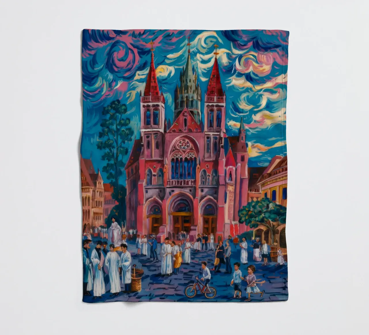 Illuminazione per processione gotica coperta in pile da Lush Essence