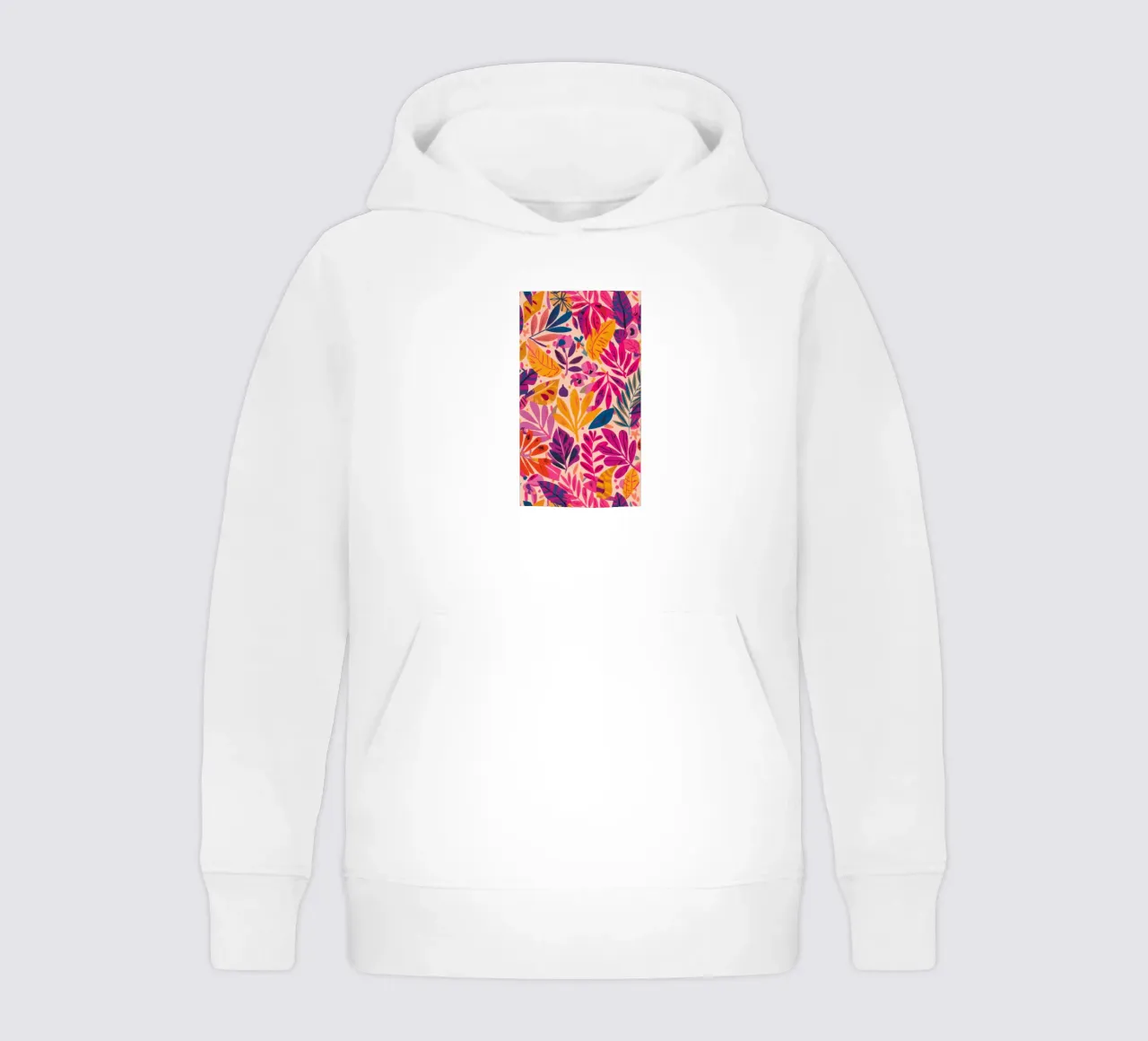 Fiesta floreale fucsia felpa bambino con cappuccio da Grande Serene