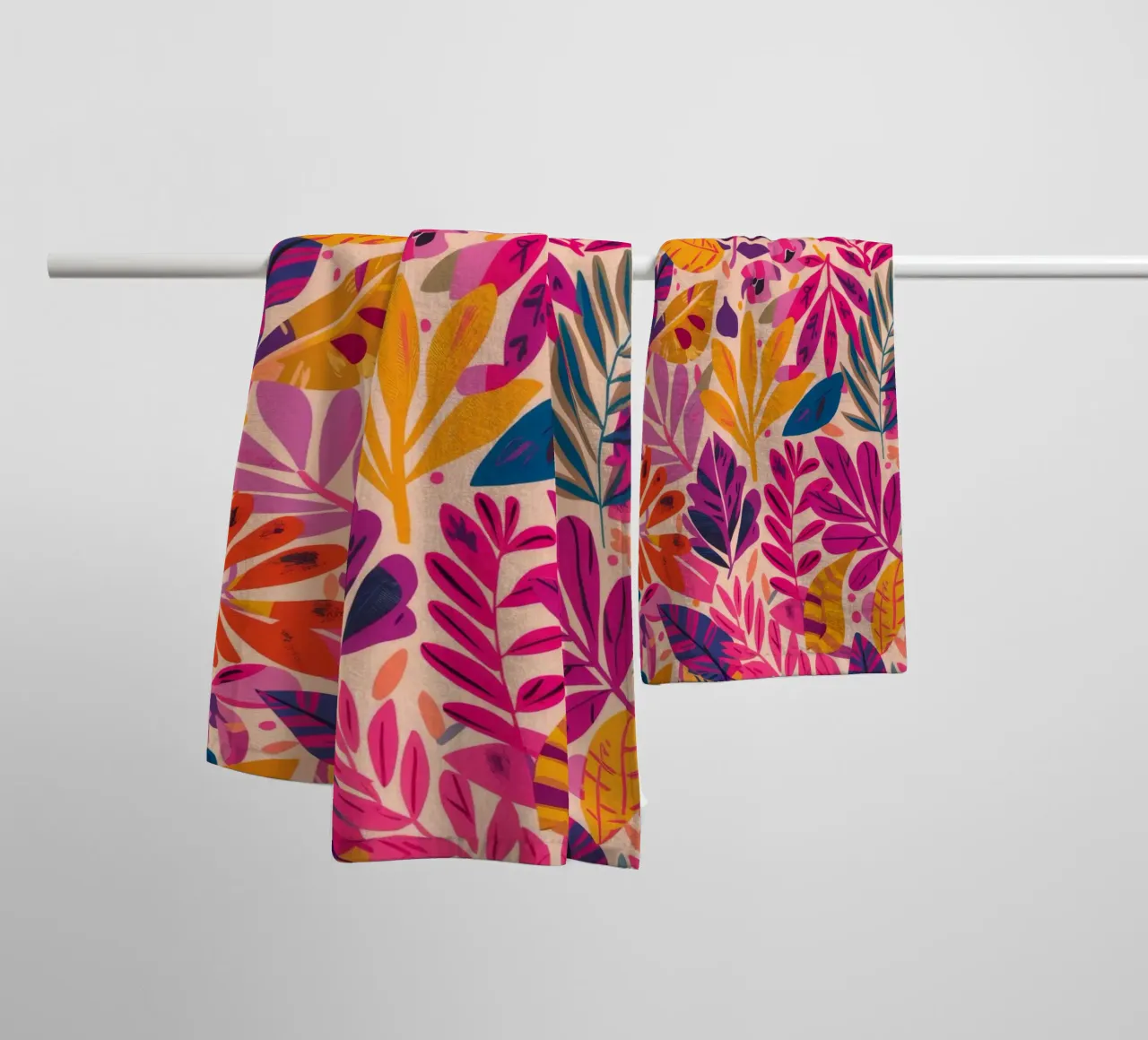 Fiesta floreale fucsia asciugamano da bagno da Grande Serene