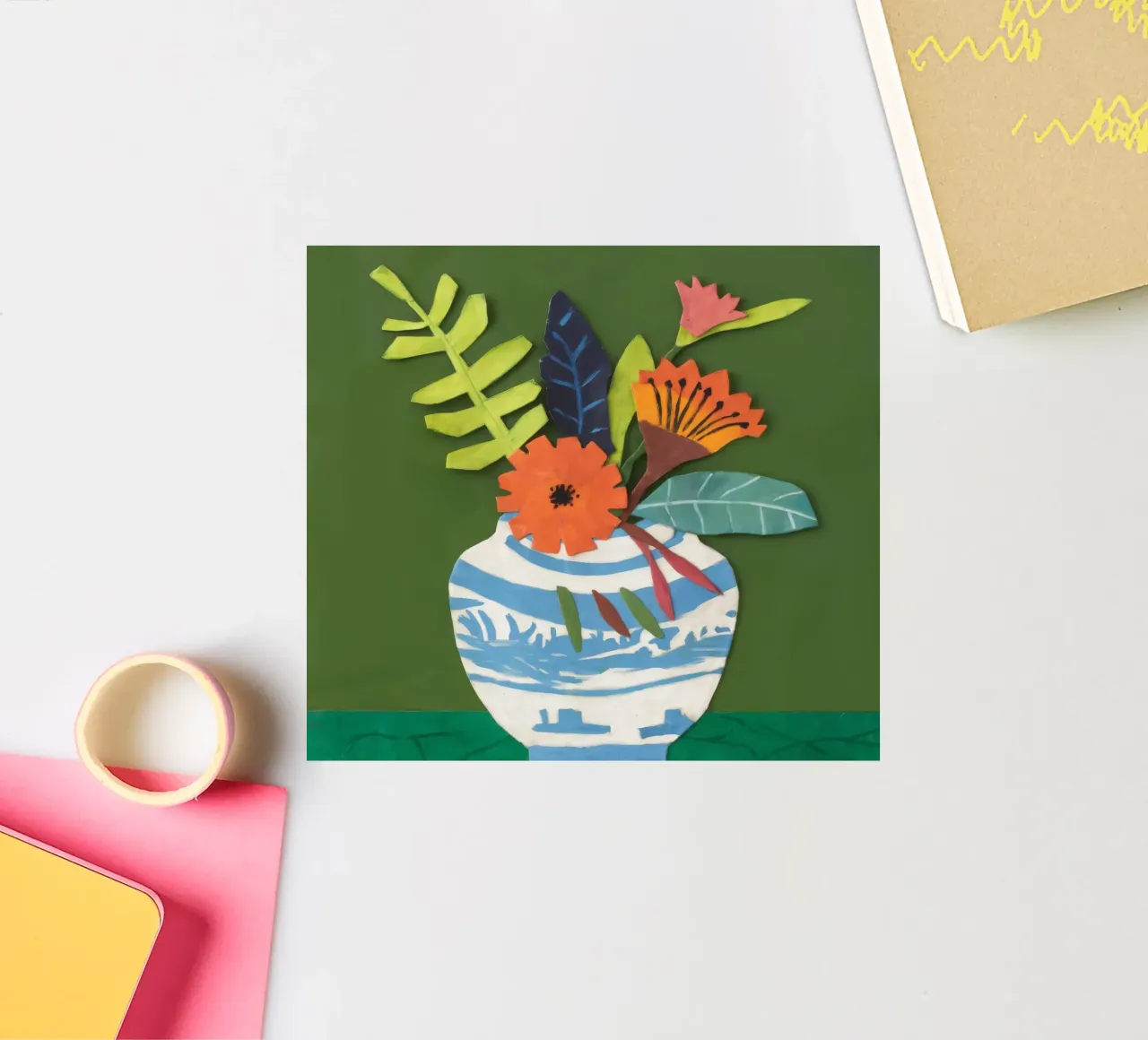 Gerbera Vase Geometric sticker by Lumie Layers