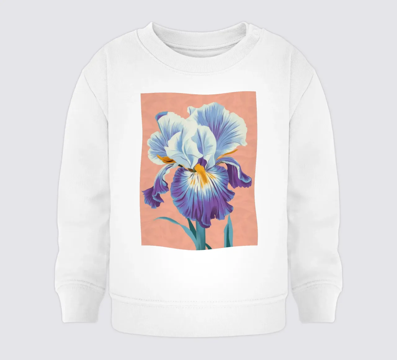 Iris Bloom Majesty felpa neonato da Lumie Layers
