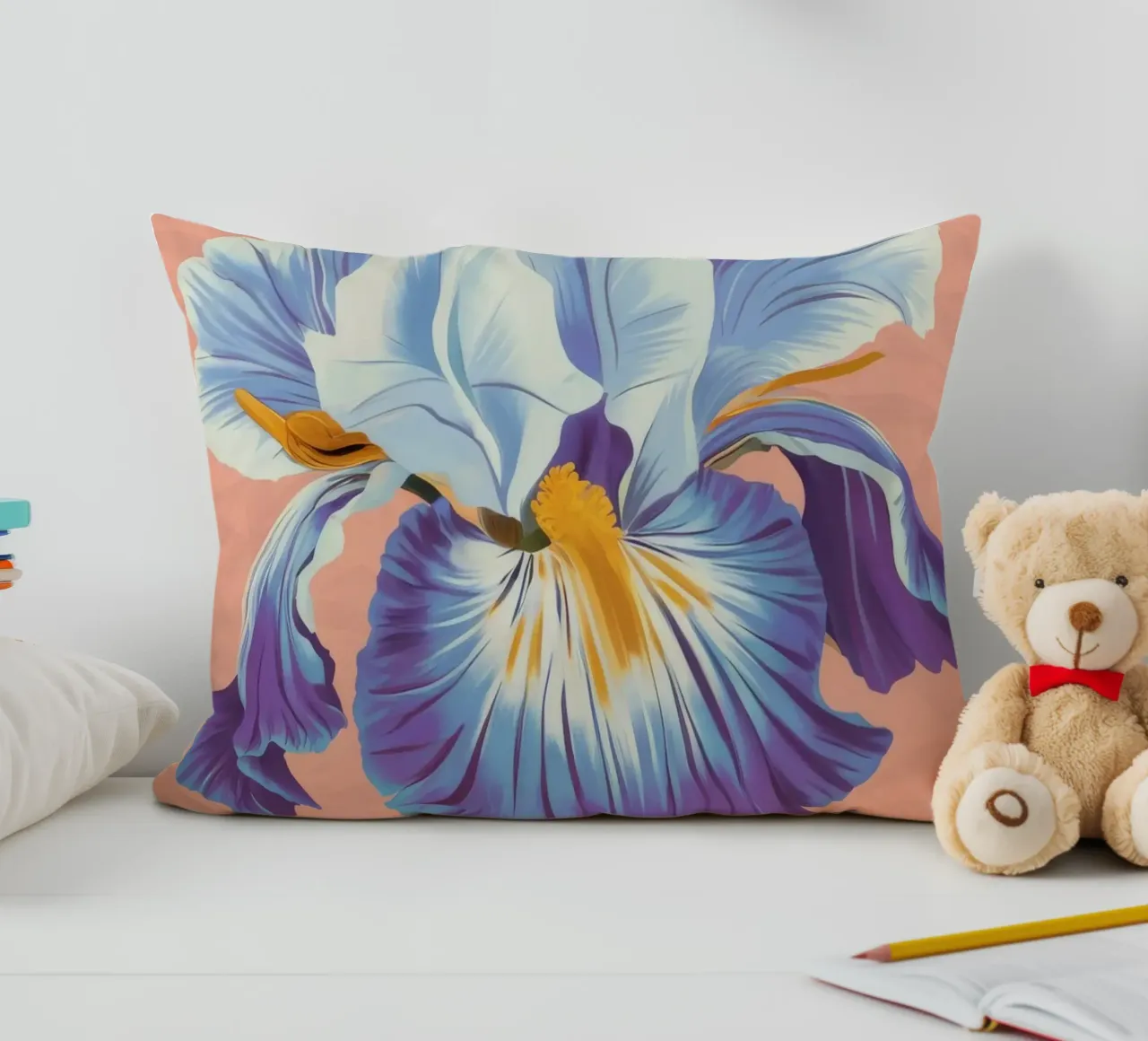 Iris Bloom Majesty cuscino da Lumie Layers