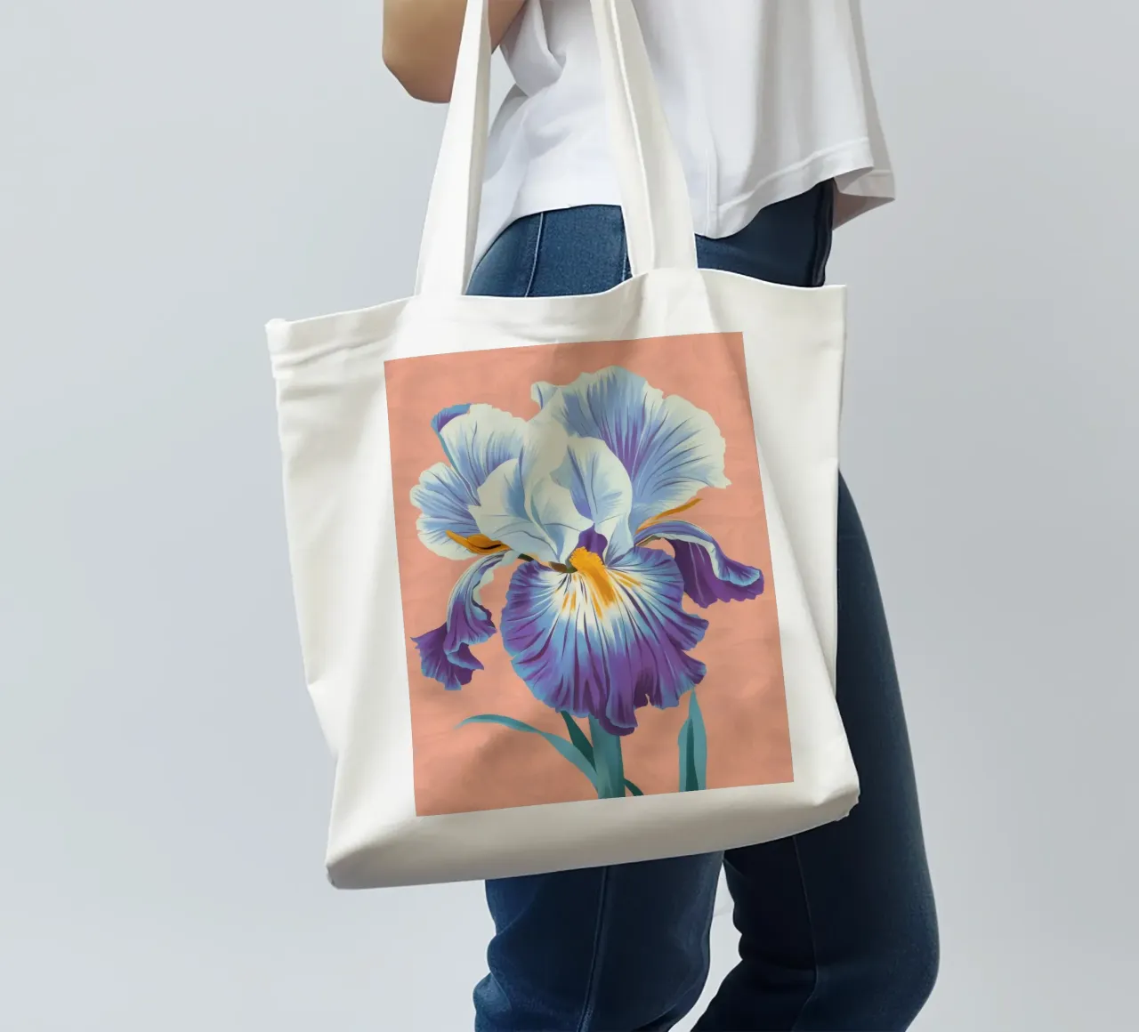 Iris Bloom Majesty borsa in juta da Lumie Layers