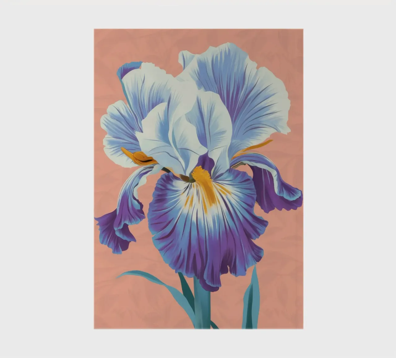 Iris Bloom Majesty notebook by Lumie Layers