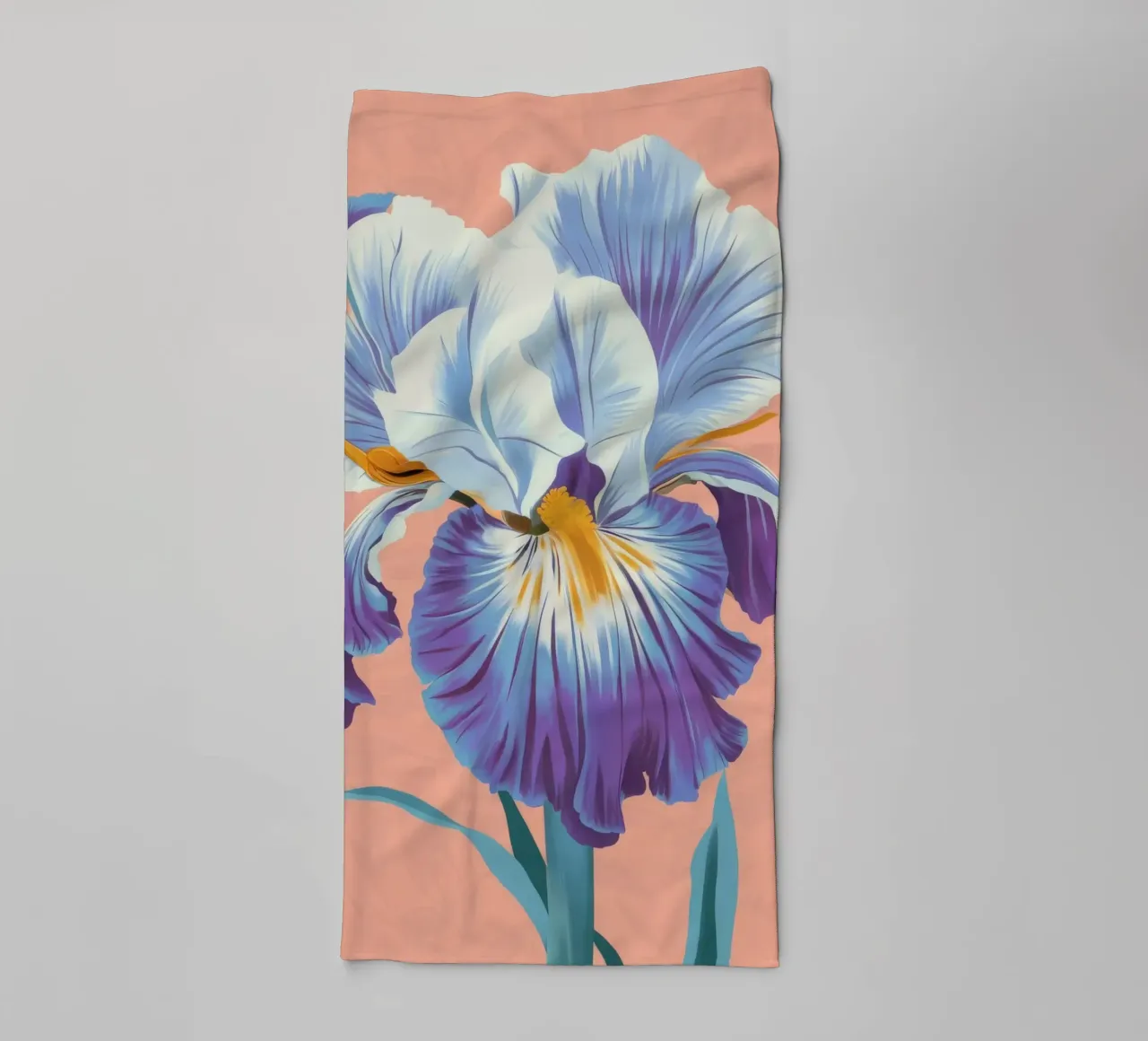 Iris Bloom Majesty asciugamano da bagno da Lumie Layers