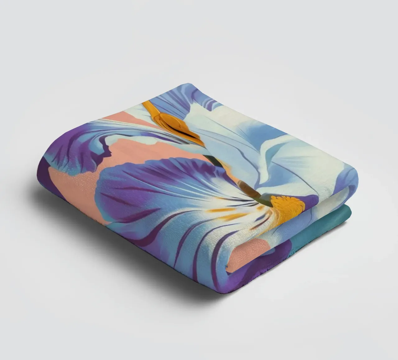 Iris Bloom Majesty asciugamano da bagno da Lumie Layers