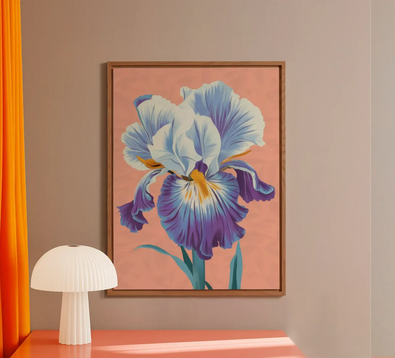 Iris Bloom Majesty alluminio dibond da Lumie Layers