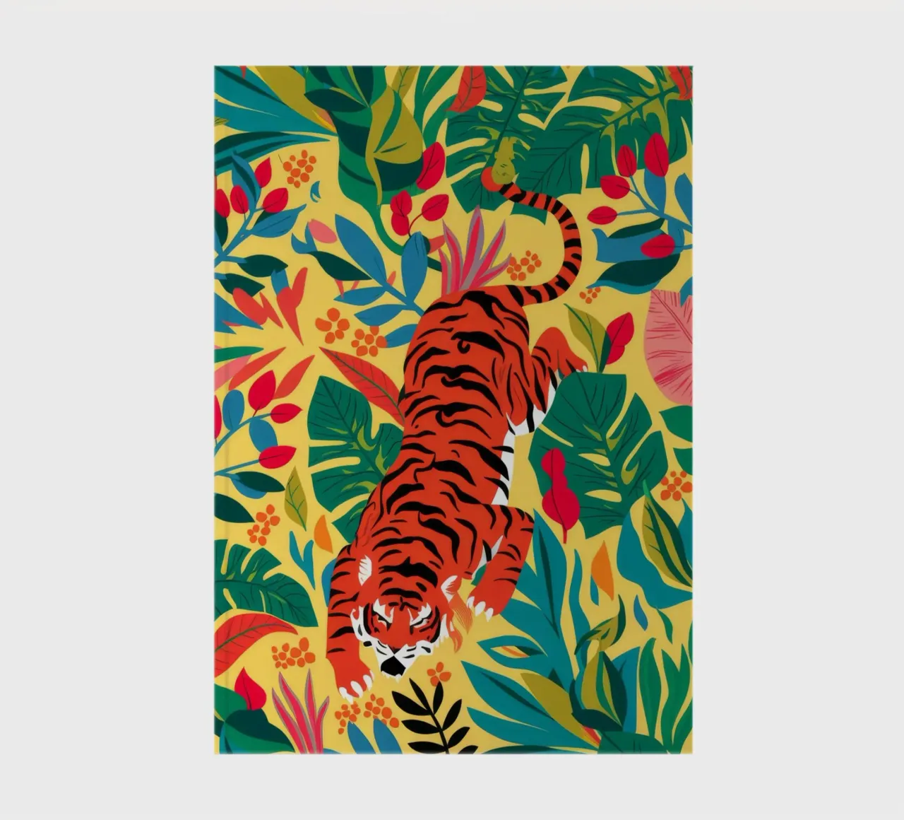 Tiger's Jungle Gaze notebook by Grande Serene