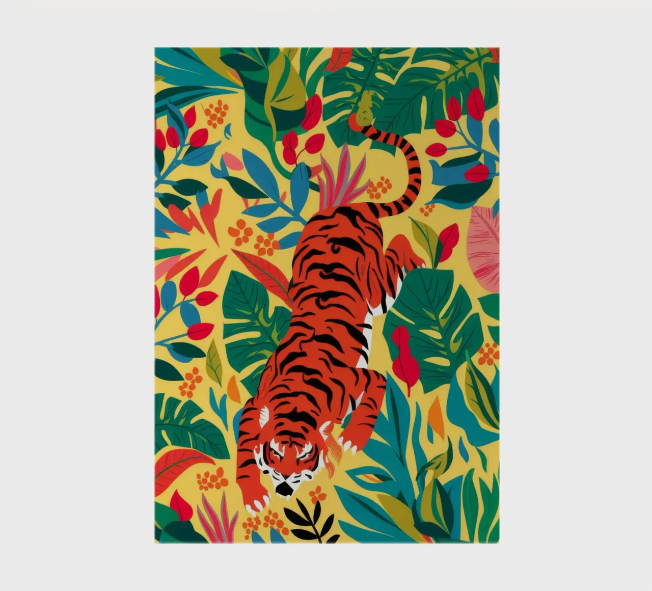 Tiger's Jungle Gaze notebook by Grande Serene