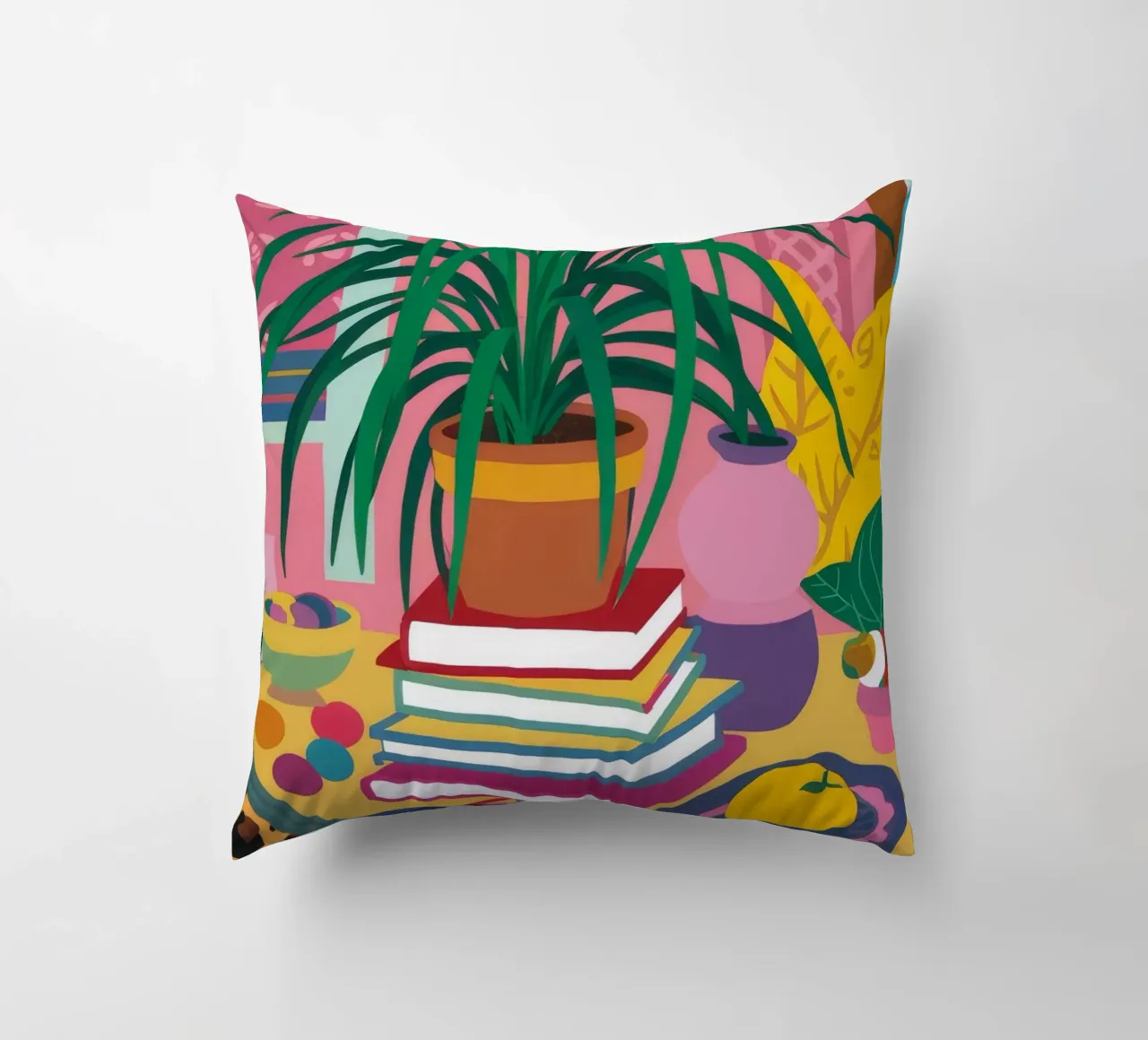 Piante con stampa leopardo cuscino da Lumie Layers