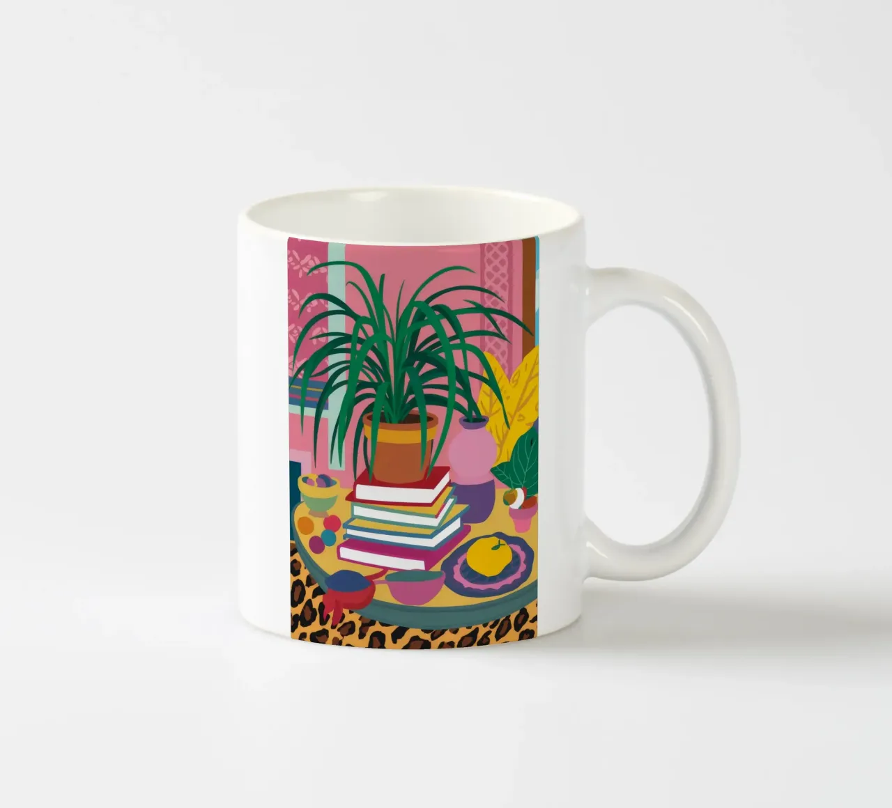 Piante con stampa leopardo tazza in ceramica da Lumie Layers