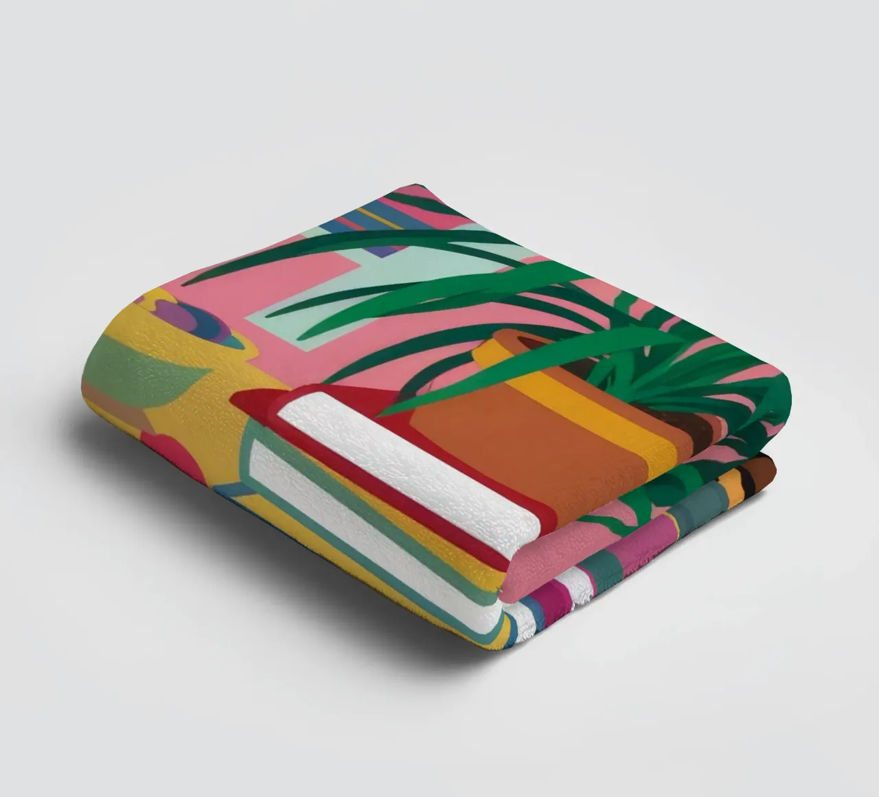 Leopard Print Plants towel by Lumie Layers