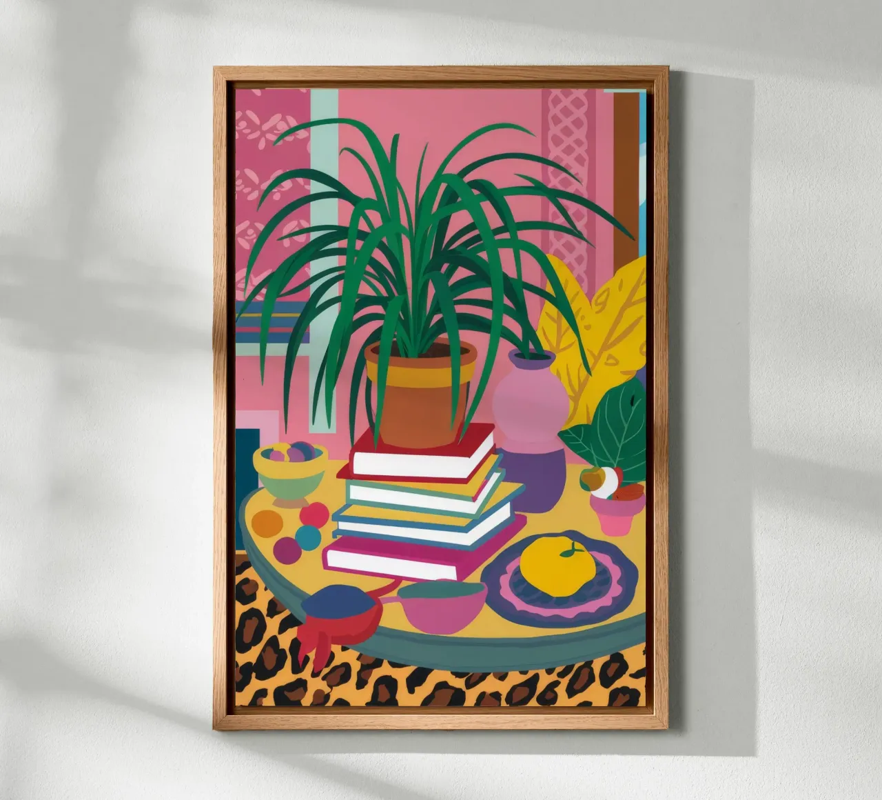 Piante con stampa leopardo alluminio dibond da Lumie Layers