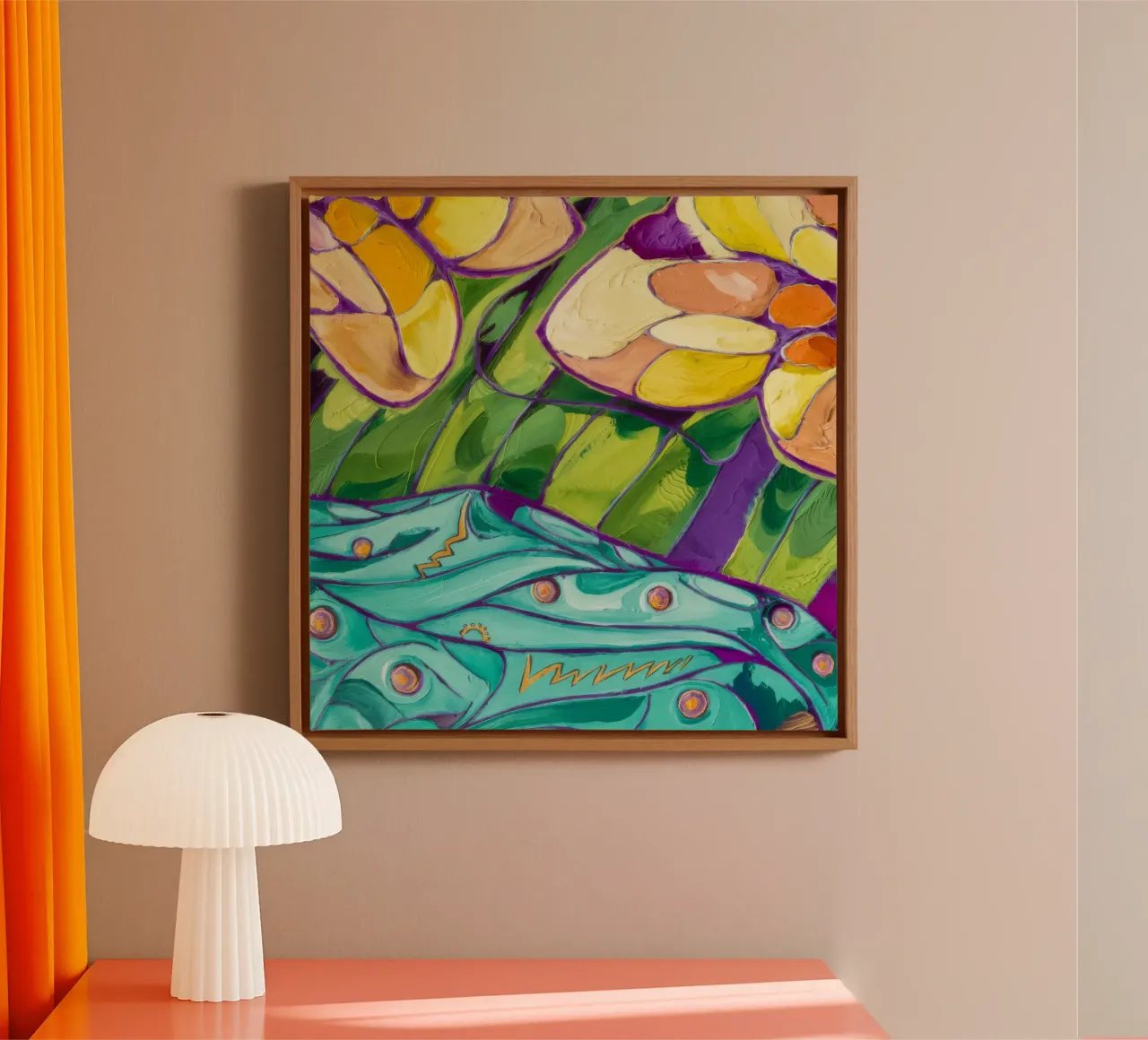 Sussurri mistici dei petali tela con Cornice a cassetta da Vivid Reverie