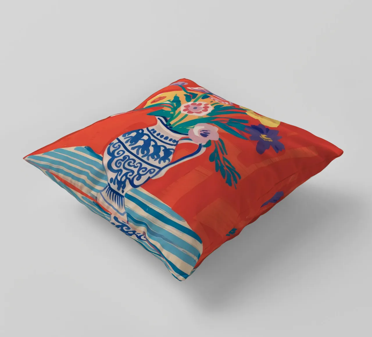 Chinoiserie Bloom Bright cuscino da Lumie Layers