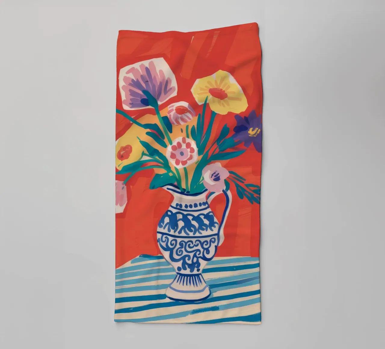 Chinoiserie Bloom Bright asciugamano da bagno da Lumie Layers