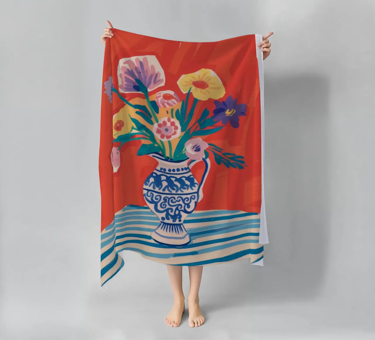 Chinoiserie Bloom Bright telo mare da Lumie Layers