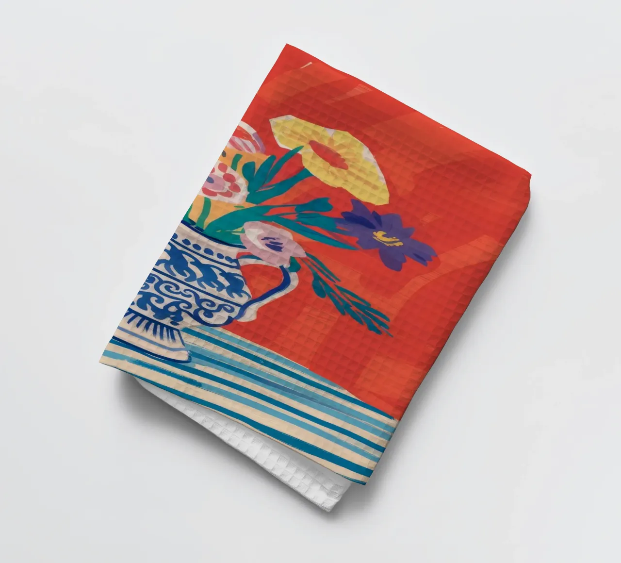 Chinoiserie Bloom Bright canovaccio da cucina da Lumie Layers