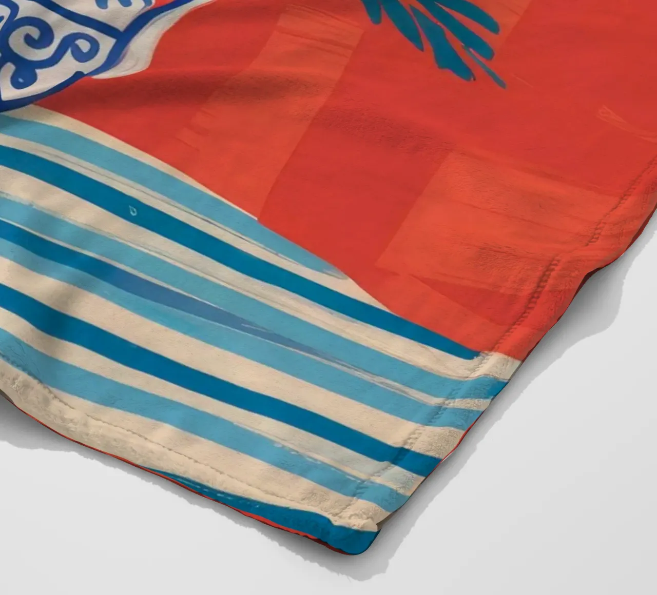 Chinoiserie Bloom Bright coperta in pile da Lumie Layers