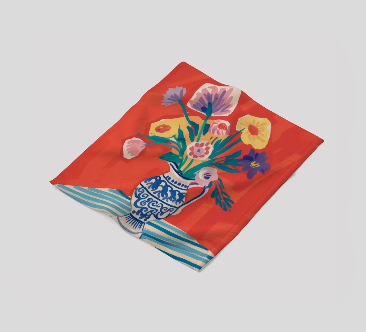 Chinoiserie Bloom Bright coperta in pile da Lumie Layers