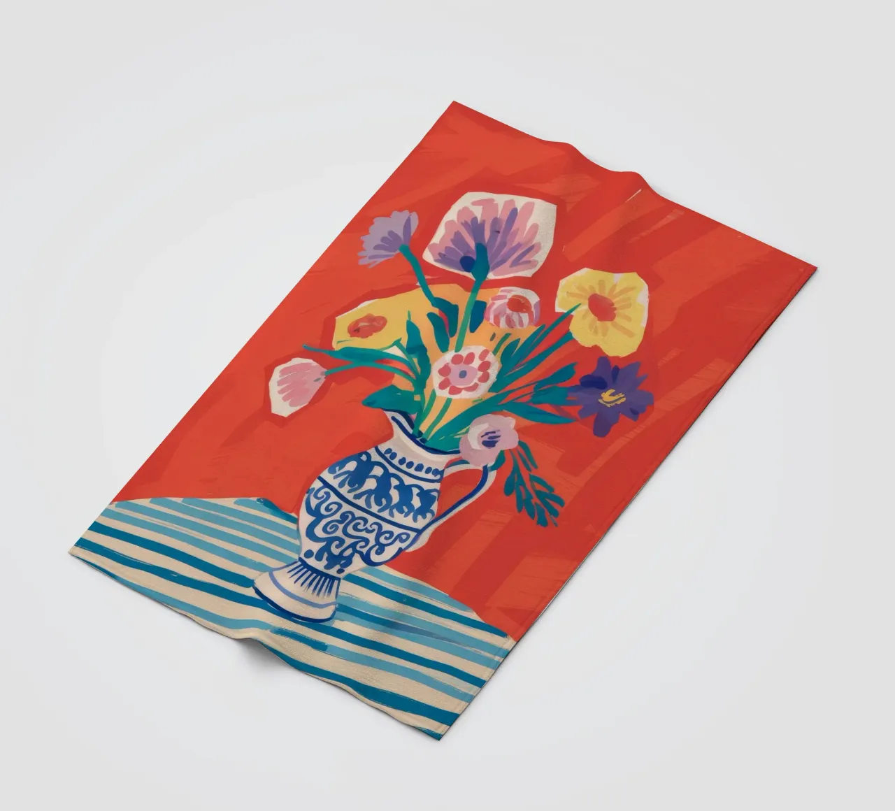 Chinoiserie Bloom Bright coperta in pile da Lumie Layers