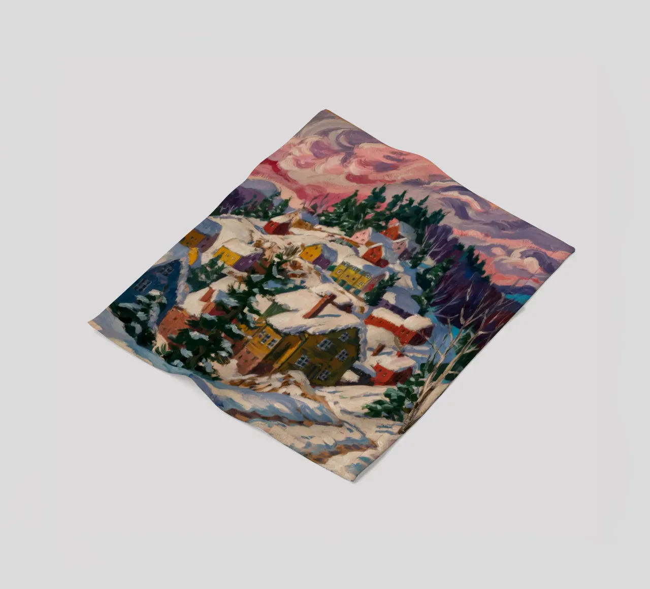 Il bagliore del villaggio invernale coperta in pile da Lush Essence