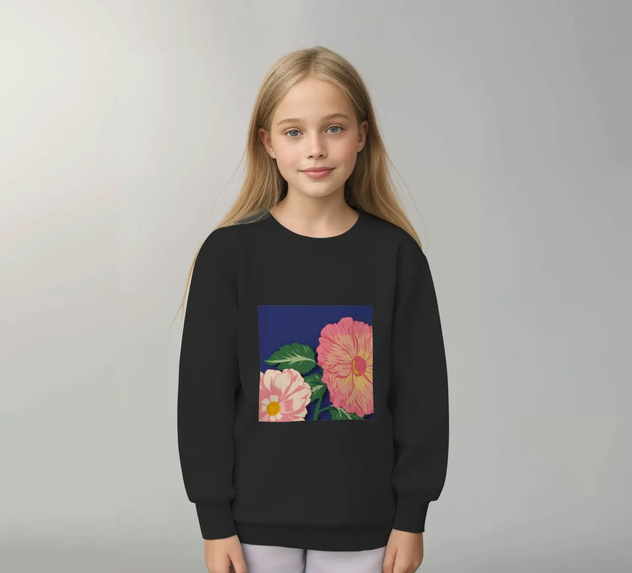 Macro Bloom Rosa felpa bambino da Lumie Layers