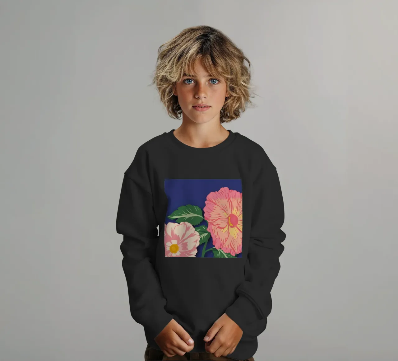 Macro Bloom Rosa felpa bambino da Lumie Layers