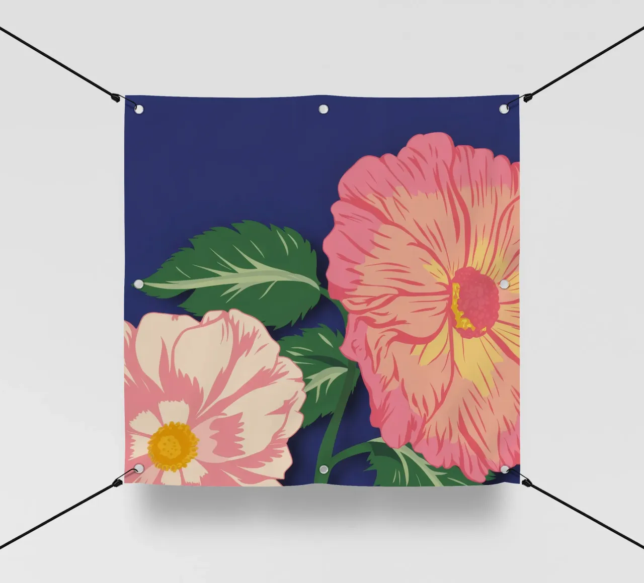 Macro Bloom Rosa telo in pvc da Lumie Layers