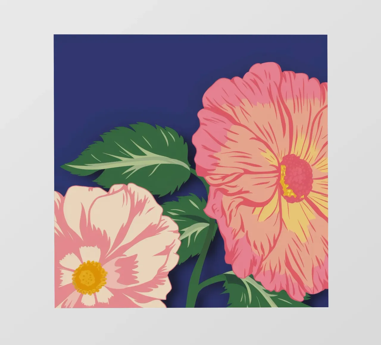 Macro Bloom Rosa telo in pvc da Lumie Layers