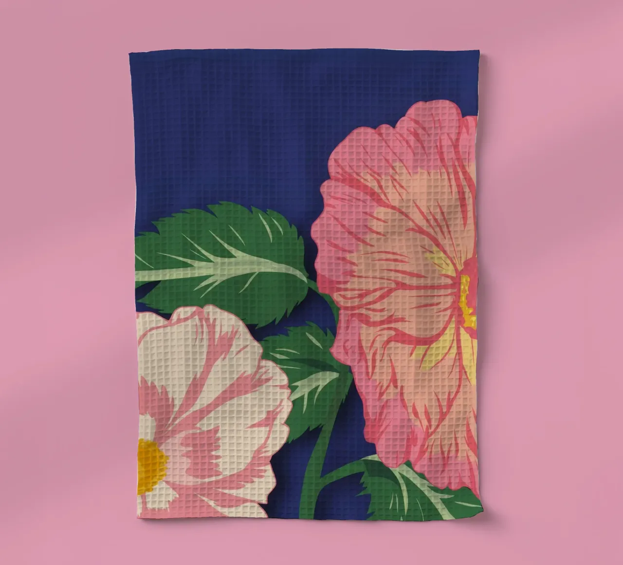 Macro Bloom Rosa canovaccio da cucina da Lumie Layers