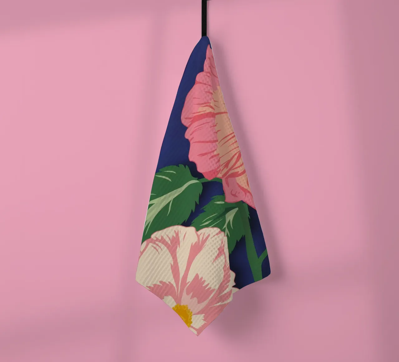 Macro Bloom Rosa canovaccio da cucina da Lumie Layers